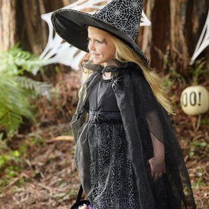 Pottery Barn Kids Witch Costume 4-6, Glow in Dark